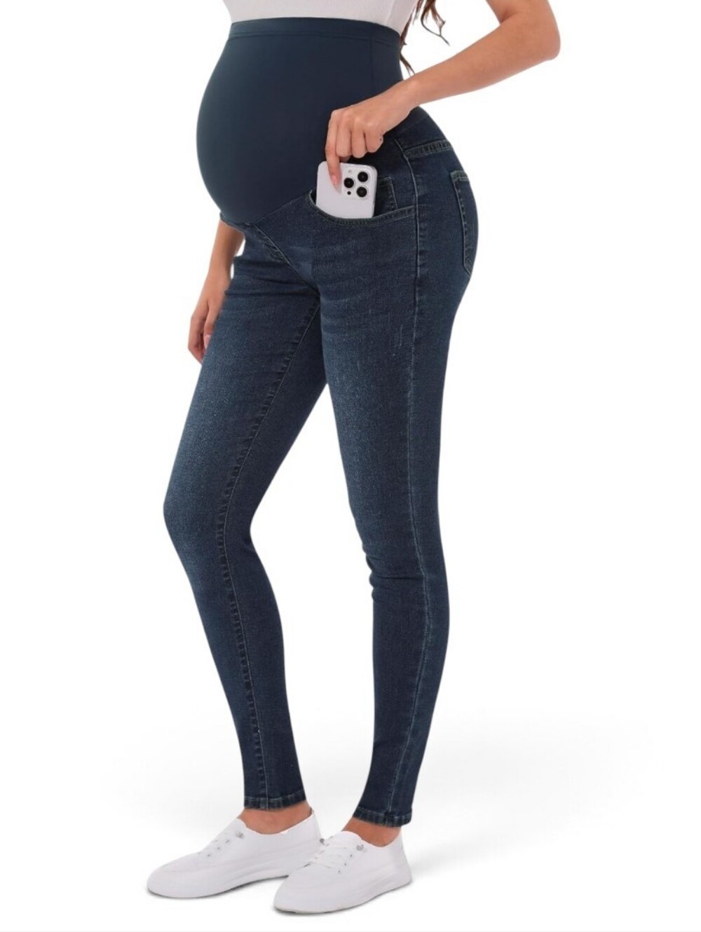 Isabel Maternity Skinny Jeans In Indigo Size Women's 16